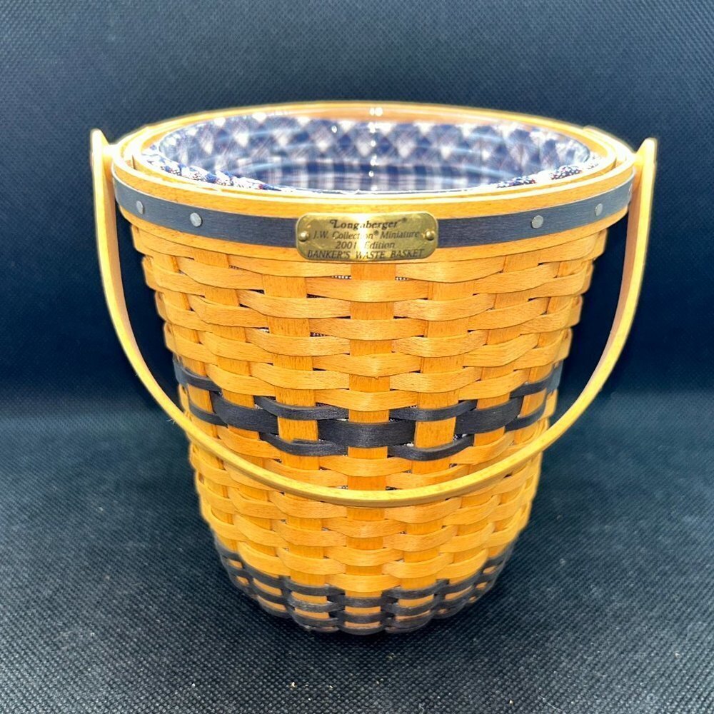 Longaberger Collector’s Club Banker's Waste Basket